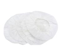 100 pezzi Copri Auricolari Monouso per Cuffie, Bianco, Tessuto Non tessuto | Sottile, per Auricolari e Padiglioni, Facile da Pulire, per Uso Condiviso in Laboratori Scolastici