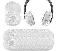 100 Pezzi Copri Cuffie, Copricuscino per Cuffie, Proteggi Cuscinetti Auricolari, Cover per Cuffie Sanitarie, Copertura per Cuffie Tessuto Non Tessuto, per Maggior Parte Delle Cuffie (Bianca)