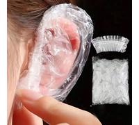 100 pezzi Copriorecchie monouso, impediscono l'ingresso dell'acqua nelle orecchie, proteggono le orecchie durante il bagno, il lavaggio dei capelli o la tintura dei capelli, copriorecchie monouso per 