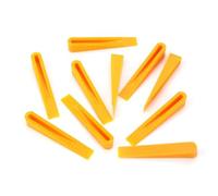 100 Pezzi Cunei Livellanti per Piastrelle Distanziatori Livellanti per Strumenti di Livellamento del Pavimento Plastica Gialla Spaziatura 1,7 mm per Costruzione di Piastrelle e