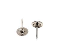 100 pezzi da 11 mm Flat Plane Head Upholstery Nail Jewelry Chest Wine Case Wooden Box Divano Wall Decorative Tack Stud Pushpin Doornail(Silver)