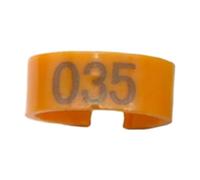 100 pezzi da 16 mm con fibbia in plastica numerata per l'identificazione dei polli, facili da installare,N. 401-500