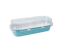 100 pezzi da 200 ml in alluminio, compatibili con teglie for plumcake in alluminio con coperchi, teglie da forno rettangolari antiaderenti, contenitori for il pane,(Kaplan)