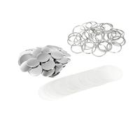 100 pezzi da 58 mm fai da te for realizzare mini specchietti in latta, mini specchietti rotondi tascabili portatili for macchine for badge a bottone Multiuso