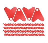 100 pezzi da pesca a coda di pesce, costruzione in plastica per esche da pesca personalizzate, utilizzate per la pesca alla trota, spigola, salmone e testa di serpente a righe (S)