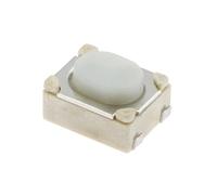 100 pezzi DC12V 50mA pulsante interruttore Tact SMD 4Pin 3X4X2.5MM bianco touch spinta momentanea 3 x 4 x 2,5 mm (Bind Foot)