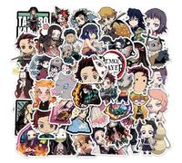 100 Pezzi Demon Slayer Adesivi, Demon Slayer Stickers Anime, Aesthetic Stickers, Adesivi in Vinile Impermeabile per Auto Laptop Skateboard, Adesivi Cartoon Anime per Bambini, Adulti e Adolescenti