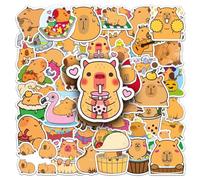 100 pezzi di adesivi capibara, simpatici adesivi in vinile capibara, adesivi decorativi capibara, adatti per computer, graffiti, bagagli, chitarra, motocicletta, telefono, skateboard, custodia per tel