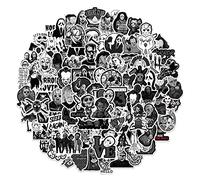 100 pezzi di adesivi horror, impermeabili, cool, per film dell'orrore, thriller, ruolo di assassino - Adatti per laptop, bottiglia d'acqua, cellulare, bagagli