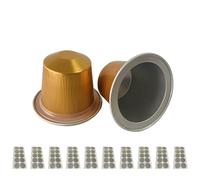 100 pezzi di alluminio lamine di caffè capsula con coperchio di guarnizione adesivo adesivo per caffè capsula monouso tazza per cialde monouso facile da usare