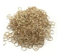 100 pezzi di anelli di congiunzione in maglia di maglia colorata - Anelli aperti in metallo da 4/6/8/10 mm for la creazione di gioielli fai da te(6mm)