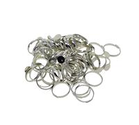 100 pezzi di anelli in ottone da 8 mm di base per uomo e donna, anelli per dita