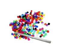 100 pezzi di anelli per zampe di uccelli in colori misti, diametro interno 3 mm, 4 mm, 5 mm, anello per marcatura per pappagalli,4 mm