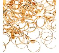 100 pezzi di anello fai -da -te spazzolini anelli regolabili anelli vuoti