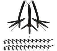 100 pezzi di artigli di uccelli in plastica: zampe di corvo realistiche,