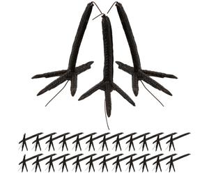 100 pezzi di artigli di uccelli in plastica: zampe di corvo realistiche,