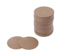 100 pezzi di carta kraft vuota tag amici matrimonio etichetta prezzo biglietto regalo 4 cm biglietti di auguri pensare a voi