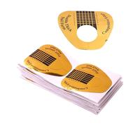 100 pezzi di cartine adesive pratiche per manicure, forniture per la formazione delle unghie, alla moda, creazione artistica in ogni occasione, forme adesive per unghie dure