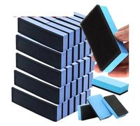 100 pezzi di cera nano for vetri auto, spugne for rivestimento ceramico, applicatore quadrato blu, spugna e panno for la pulizia.