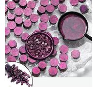 100 pezzi di ceralacca glitterata, perline di cera, materiale for album di ritagli, matrimonio, compleanno, invito, timbro, decorazione fai da te(1566120)