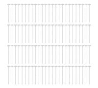 100 pezzi di chiodi da terra in ferro zincato antiruggine, graffette per paesaggi, picchetti a forma di G per artificiale, barriere contro le erbacce, tende, teloni da giardin