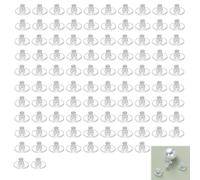 100 Pezzi Di Chiusure Per Orecchini in Gomma Trasparenti - Fermagli Di Sicurezza Soft Bullet, Per Proteggere Le Tue Orecchie Da Perdite Ganci Per Orecchini Anallergici Con Gommino，ferma Orecchini