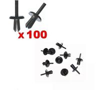 100 pezzi di clip a scatto in plastica adatte per Defender 90 110 130, clip di plastica per rivetti