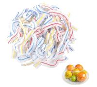 100 pezzi di coperchi per alimenti in plastica elasticizzata, coperchi per alimenti riutilizzabili per conservare la freschezza, forniture da cucina per frutta/verdura/carne/cibo