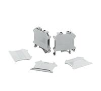 100 pezzi di copertura terminale D-UK4/10 for UK3N UK5N UK6N UK10N UIK16 UK25 accessori for morsettiera piastra terminale tappo for morsettiera guida DIN(For UK 6N)