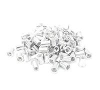 100 pezzi di dadi rivettanti a estrazione, dadi rivettanti in alluminio a testa piatta, assortimento nelle misure M3, M4, M5, M6, M8 e M10 per lamiere metalliche e tubi, accessori (M10*100 pezzi)