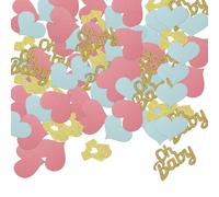 100 pezzi di decorazioni per feste, decorazioni per baby shower, decorazioni per baby shower, festa di rivelazione di genere, coriandoli, decorazioni per la tavola per feste, decorazioni creative