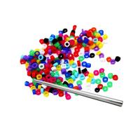 100 pezzi di diametro interno 3 mm 4 mm 5 mm anelli per zampe di uccelli adatti per anelli per zampe di uccelli pappagalli fringuelli canarini in vari colori,Multi,Diametro interno 5 mm