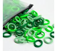 100 pezzi di elastici per capelli per neonati, elastici in cotone per ragazze e bambini, fasce per capelli piccole e senza cuciture, elastici per coda di cavallo, per bambini e bambine (verde misto)