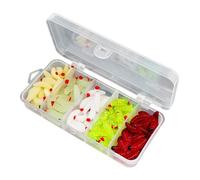100 Pezzi di Esche Simulata E Scatola di Stoccaggio A 1 in 1 in Due, Esche in PVC Creativa, Accessori per La Pesca, Consegne di Pesca.