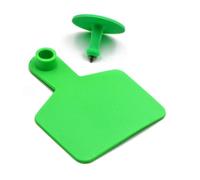 100 pezzi di etichette auricolari vuote, grandi etichette per bovini in TPU,anti-sbiadimento e resistenti al freddo,convenienti per l'identificazione del bestiame e la gestione di b verde large100pcs
