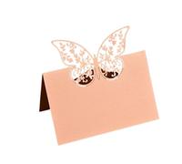 100 pezzi di farfalle vuote segnaposto for matrimoni, banchetti, feste compleanno, posti a sedere, nome, tavolo, auguri fiori Per Banchetti(Pink)