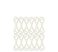 100 pezzi di fermagli for carta a forma goccia d'oro for decorativi for mollette da bucato in argento for bambini Per Memo, Carta, Biglietti