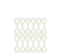 100 pezzi di fermagli for carta a forma goccia d'oro for decorativi for mollette da bucato in argento for bambini