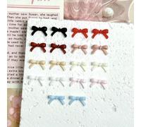 100 pezzi di fiocchi colorati in resina per nail art, mini fiocchi carini in 3D, ciondoli per unghie fai da te, fermagli per capelli, accessori per unghie - Misti, 10 mm, 100