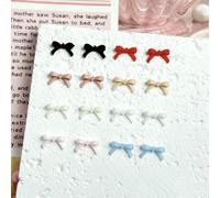 100 pezzi di fiocchi colorati in resina per nail art, mini fiocchi carini in 3D, ciondoli per unghie fai da te, fermagli per capelli, accessori per unghie - Misti 8 mm 100 pe