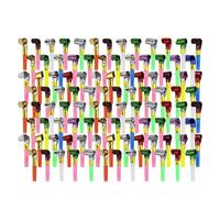 100 pezzi di fischietto telescopico che soffia for feste, generatore rumore, plastica, intrattenimento, prop Per Partito
