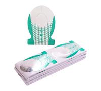 100 pezzi di forme artistiche per unghie, pratiche e amichevoli, forniture per nail art, flessibili, porta carta per allenamento e salone