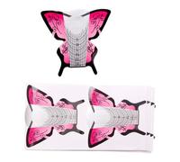 100 pezzi di forme artistiche per unghie, pratiche e amichevoli, forniture per nail art, flessibili, porta carta per allenamento e salone