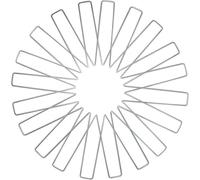 100 pezzi di graffette da giardino a U, picchetti for recinzioni resistenti, for zolle, for paesaggi zincati, punte for sostenere la barriera contro le erbacce, copertura del terreno Per Giardini