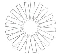 100 pezzi di graffette da giardino a U, picchetti for recinzioni resistenti, for zolle, for paesaggi zincati, punte for sostenere la barriera contro le erbacce, copertura del terreno Per Giardini