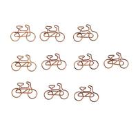 100 pezzi di graffette, graffette a forma di bicicletta, graffette per segnalibri, graffette divertenti, graffette rivestite, graffette per segnalibri, forniture per ufficio