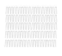 100 pezzi di graffette paesaggistiche a U, spilli da terra in acciaio per artificiale, graffette robuste per tappeti erbosi con punte affilate per fissare tessuti da giardino,