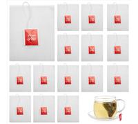 100 pezzi di infusore per bustine di tÃ¨ con sigillo di chiusura in corda 7 x 6 cm bustine di carta da filtro in nylon bustine di tÃ¨ vuote