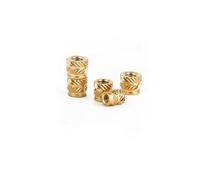100 pezzi di inserto termico con filettatura femmina, inserti zigrinati in ottone, dadi, parti inserite a pressione nei fori for stampa 3D M3(M3 x D5.0 x L5.5)