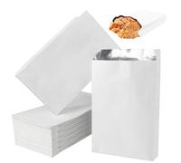 100 pezzi di involucri per sandwich, involucri per hot dog isolati in alluminio, sacchetti per hamburger in alluminio per colazione, pranzo, food truck, burritos, barbecue